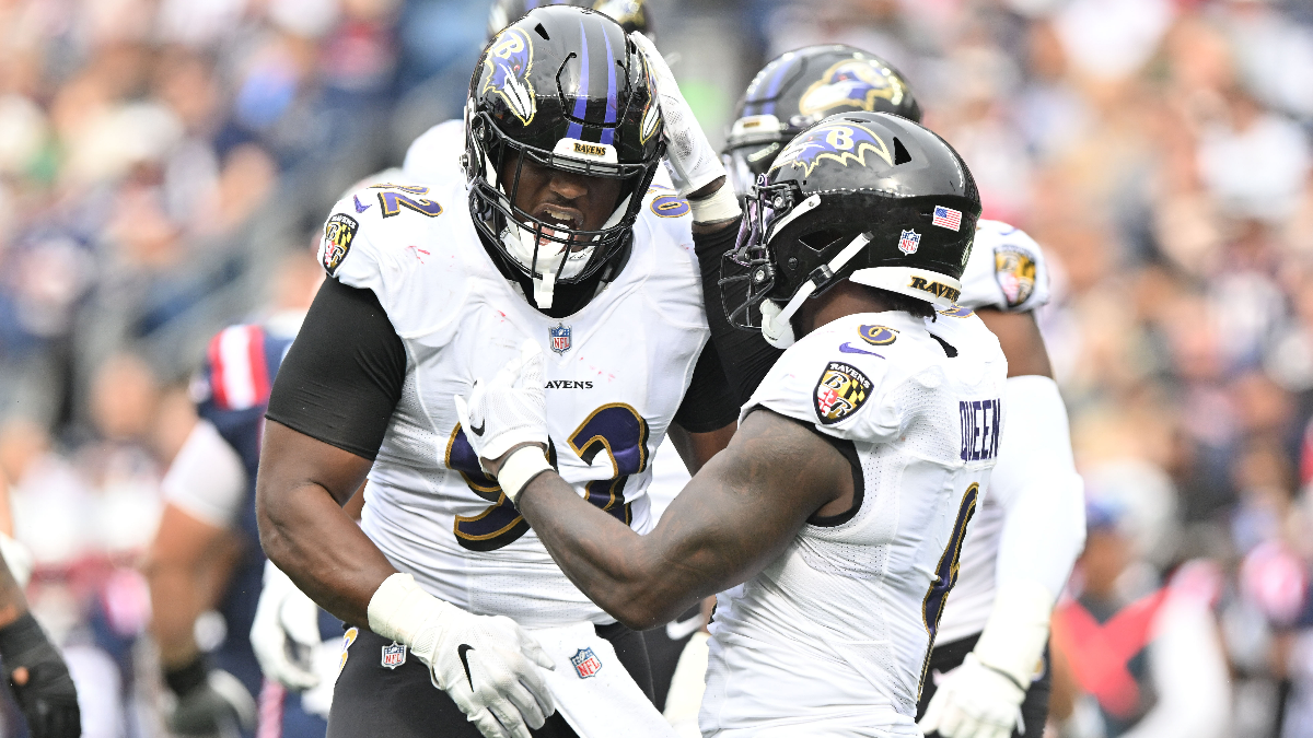 Baltimore Ravens defensive tackle Calais Campbell
