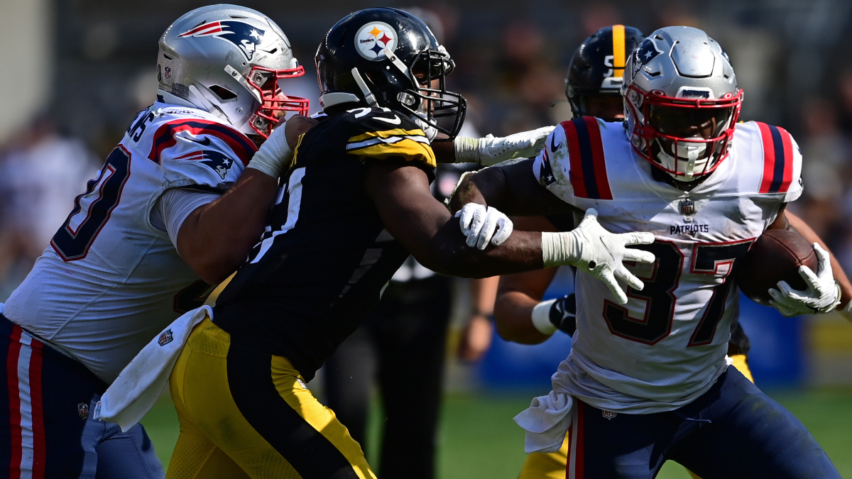 New England Patriots running back Damien Harris