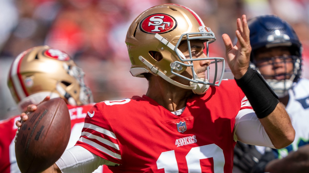 San Francisco 49ers quarterback Jimmy Garoppolo