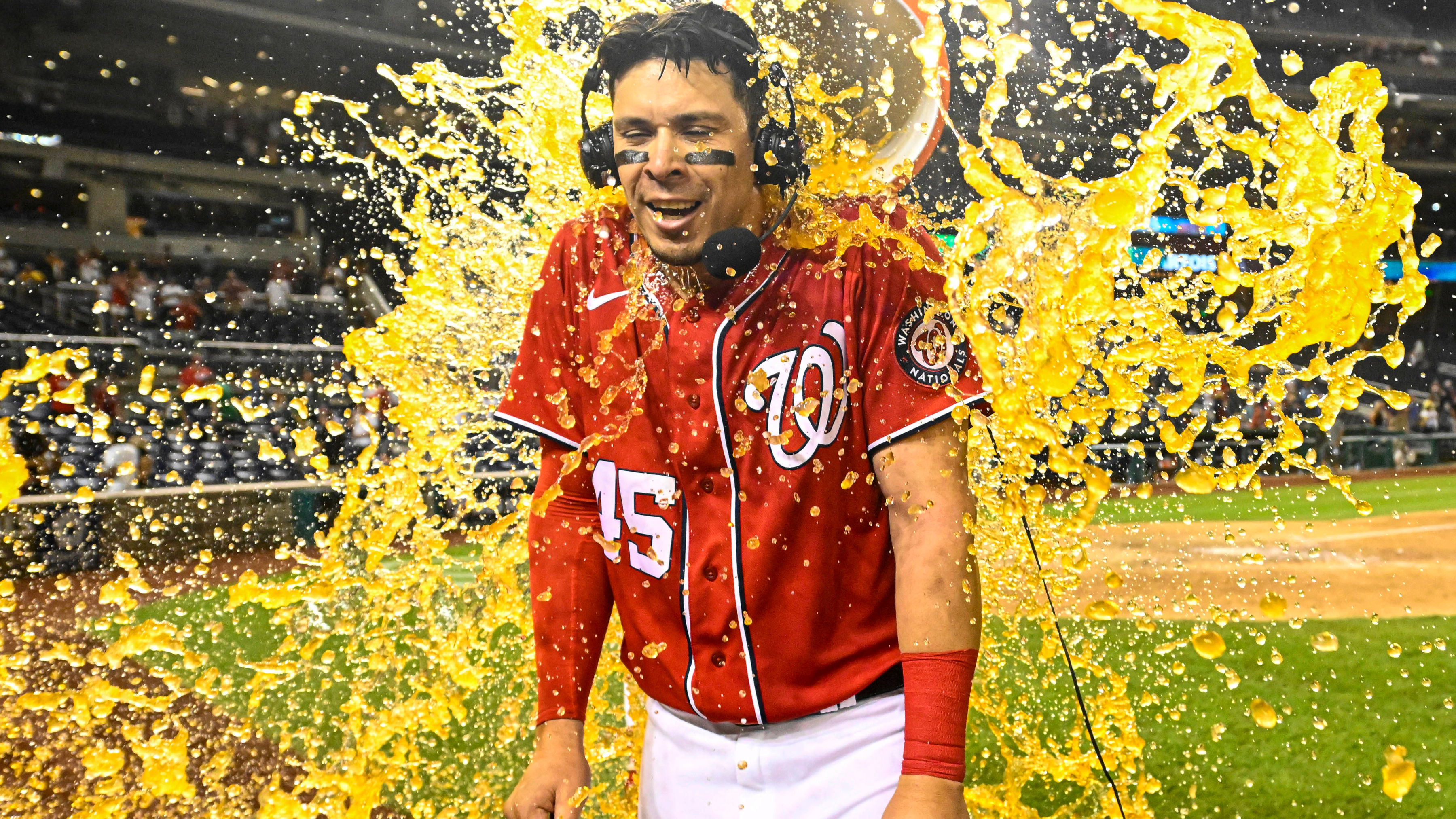 Washington Nationals first baseman Joey Meneses