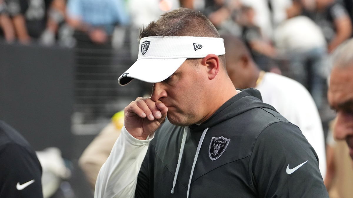 Las Vegas Raiders head coach Josh McDaniels