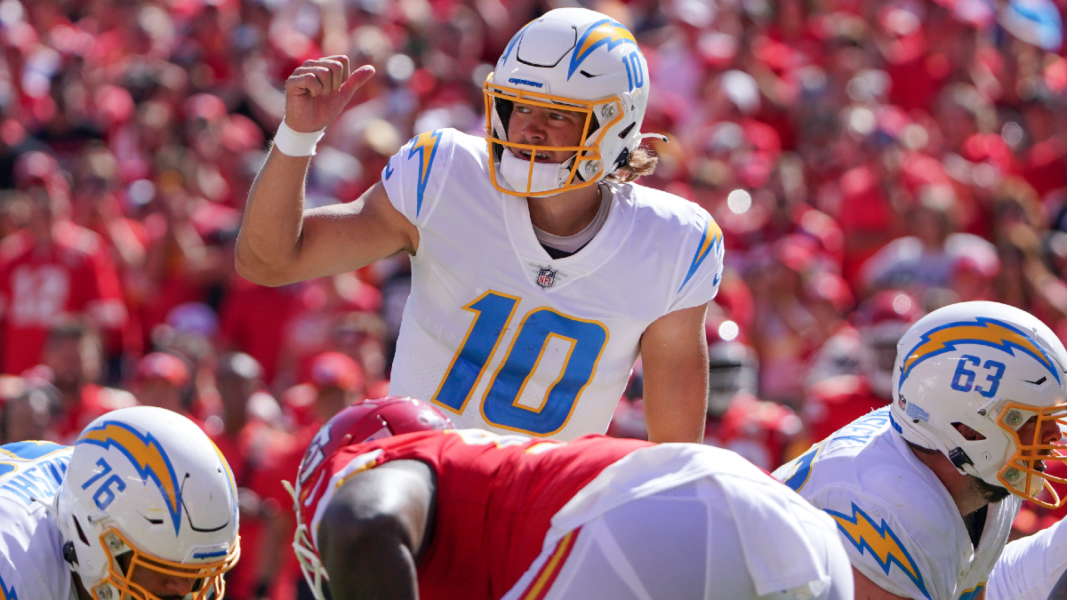 Los Angeles Chargers quarterback Justin Herbert