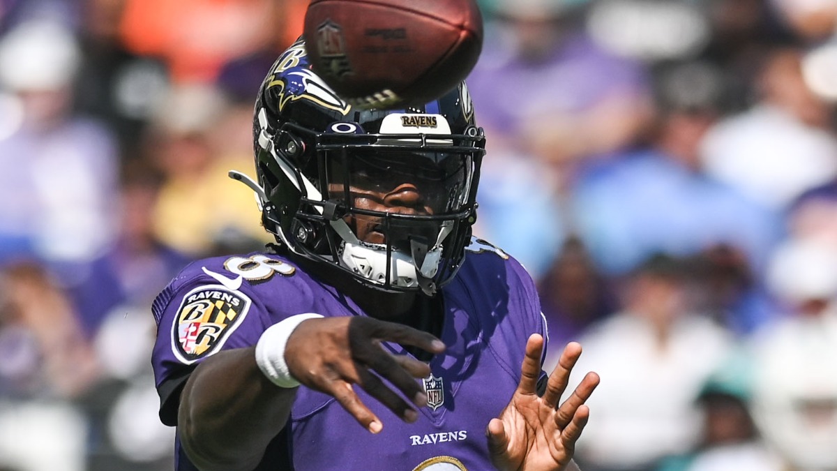 Baltimore Ravens quarterback Lamar Jackson
