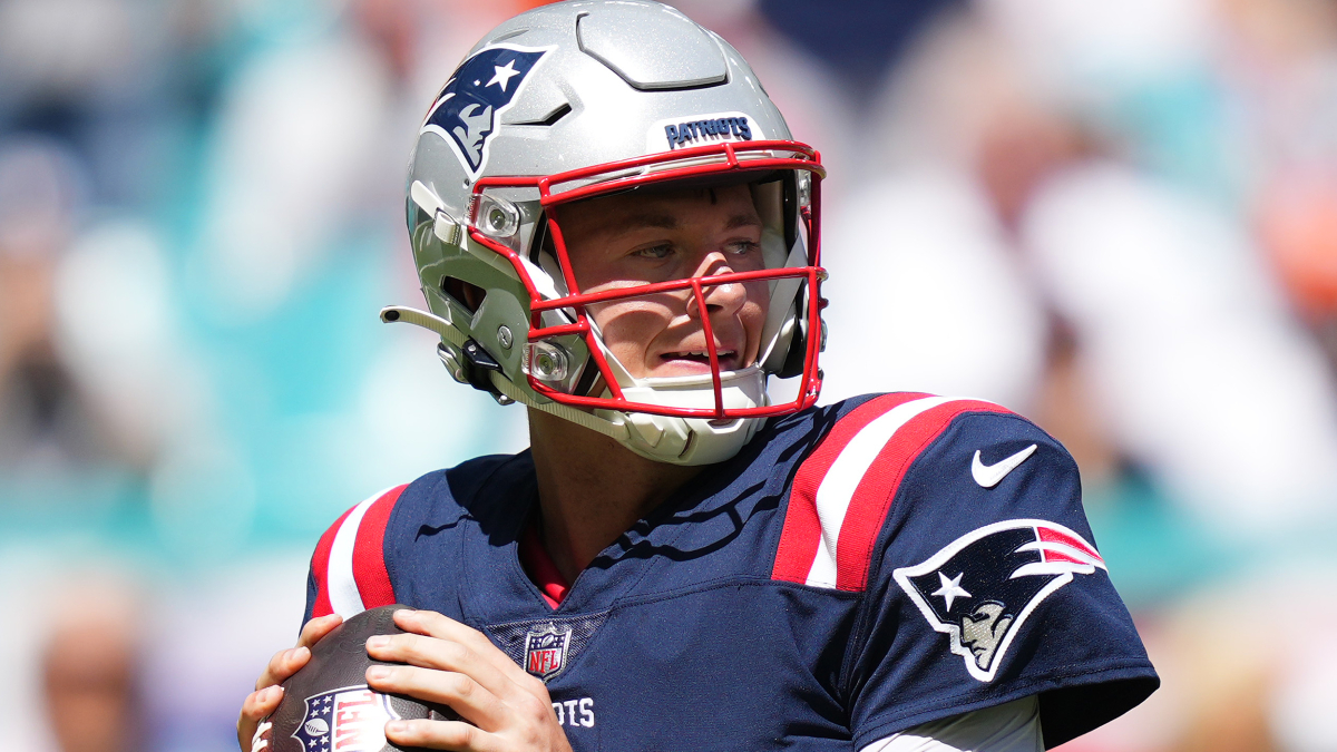 New England Patriots quarterback Mac Jones