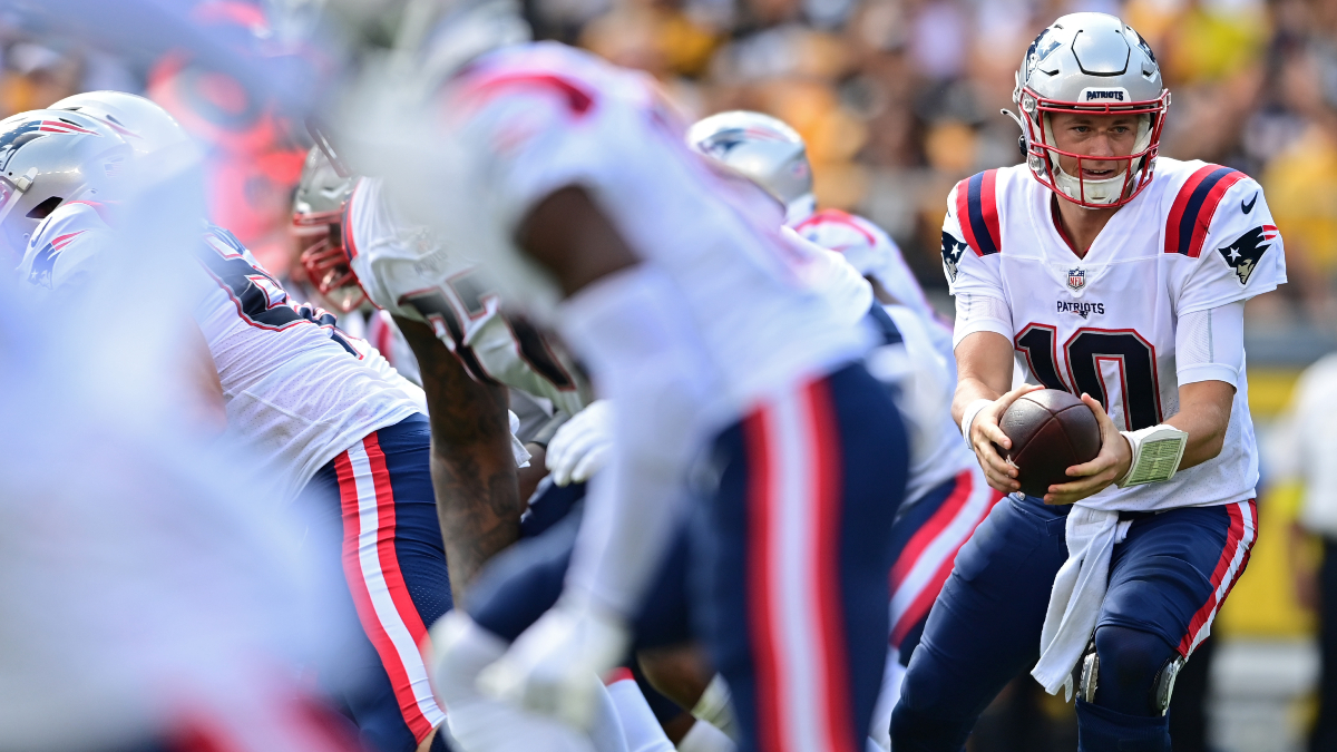 New England Patriots quarterback Mac Jones
