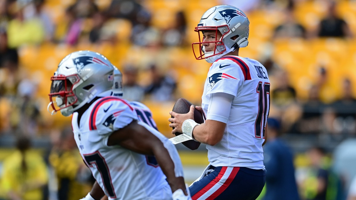 New England Patriots quarterback Mac Jones