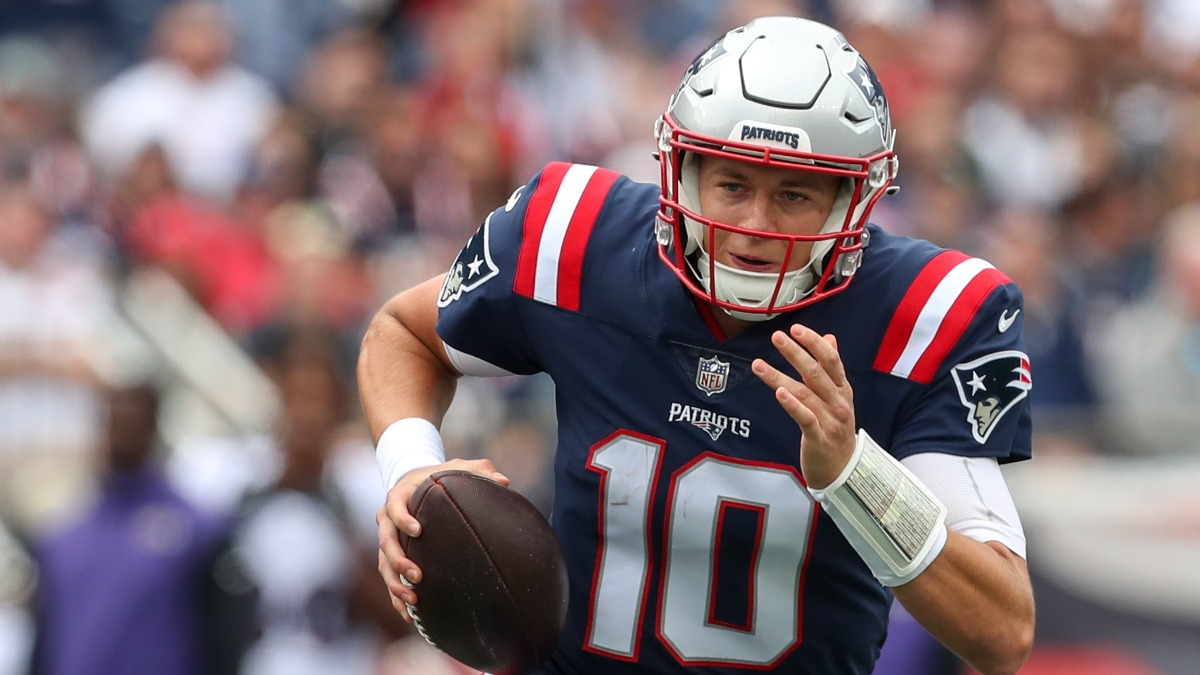 New England Patriots quarterback Mac Jones