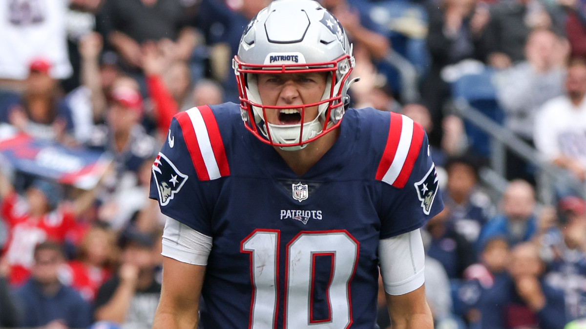 New England Patriots quarterback Mac Jones
