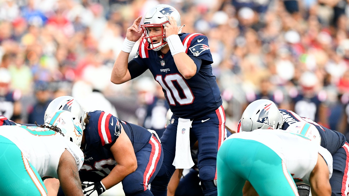New England Patriots quarterback Mac Jones