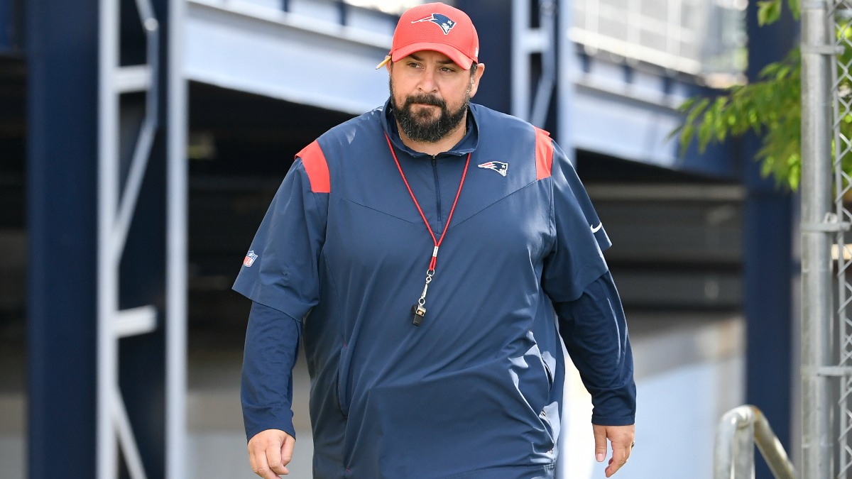 New England Patriots offensive line coach Matt Patricia
