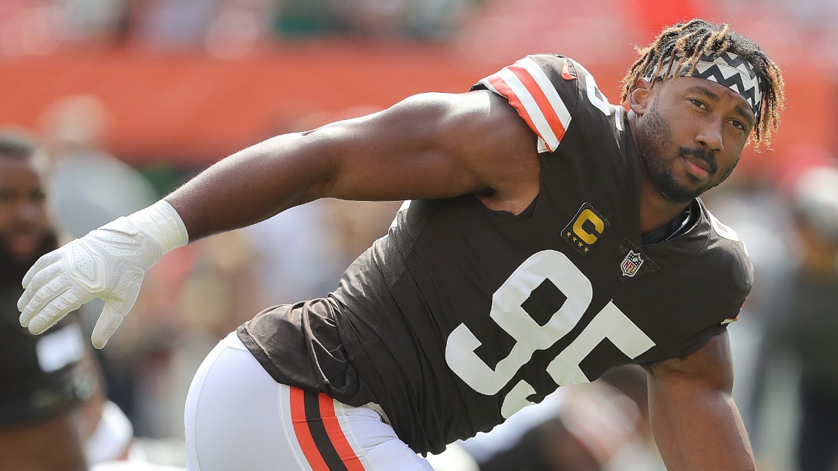 Cleveland Browns defensive end Myles Garrett