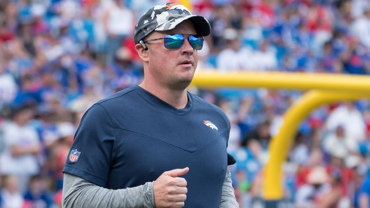Denver Broncos head coach Nathaniel Hackett