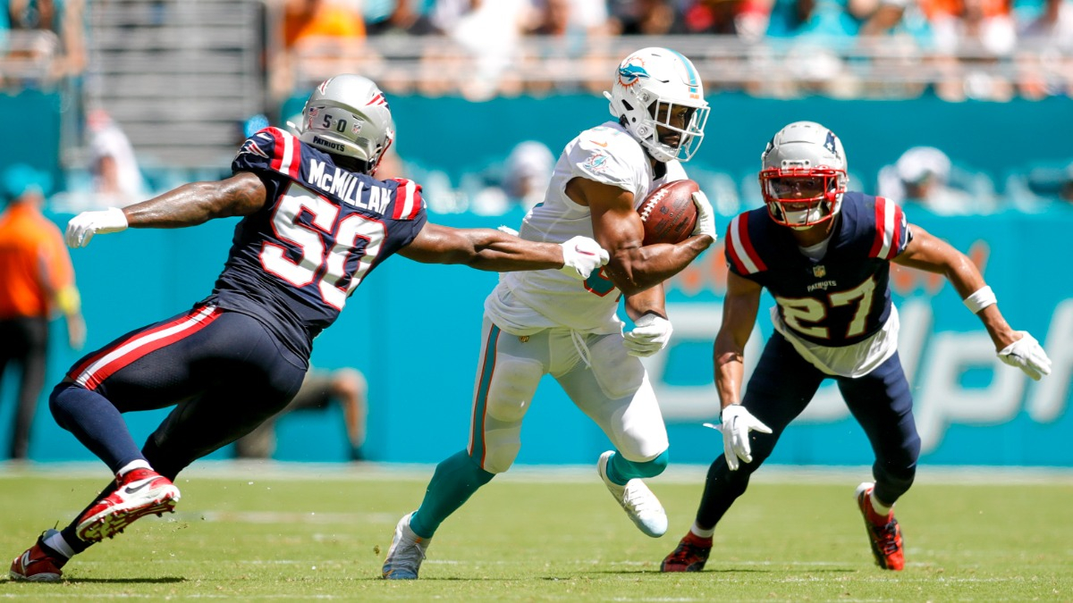 New England Patriots linebacker Raekwon McMillan and cornerback Myles Bryant