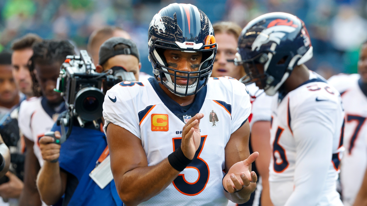 Denver Broncos quarterback Russell Wilson