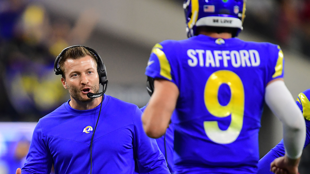 Los Angeles Rams coach Sean McVay, quarterback Matthew Stafford