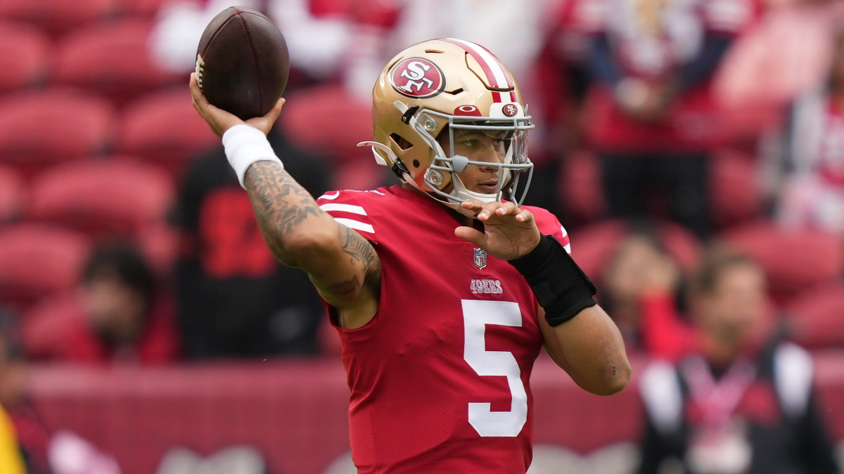 San Francisco 49ers quarterback Trey Lance