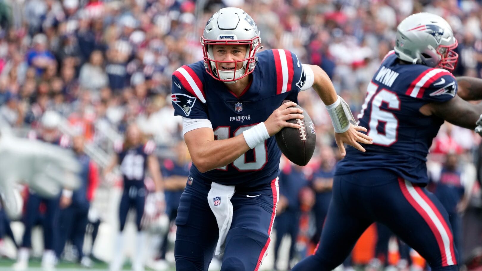 New England Patriots quarterback Mac Jones