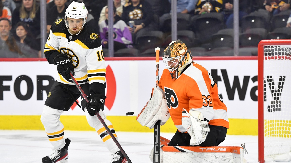 Boston Bruins forward A.J. Greer