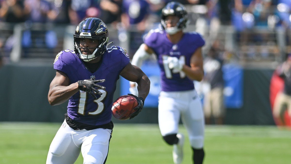 Baltimore Ravens wide receiver Devin Duvernay