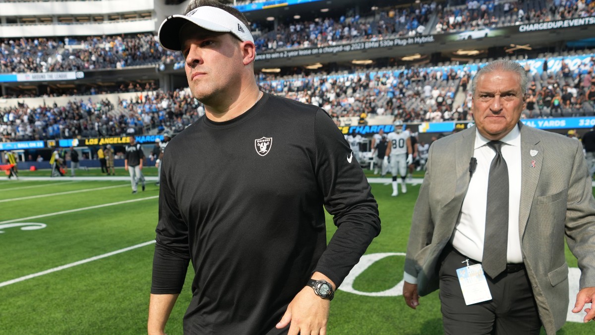 Las Vegas Raiders head coach Josh McDaniels