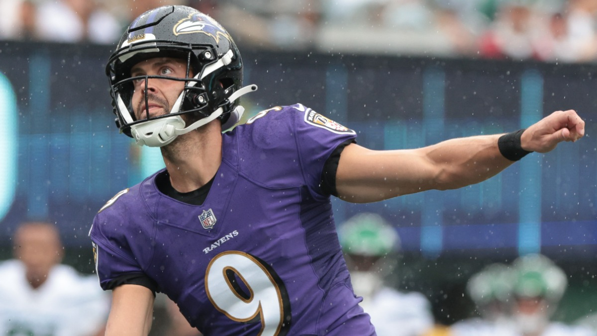 Baltimore Ravens kicker Justin Tucker