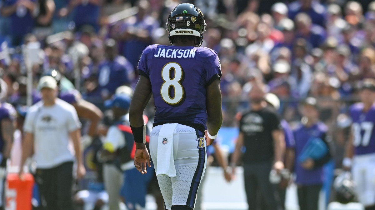 Baltimore Ravens quarterback Lamar Jackson