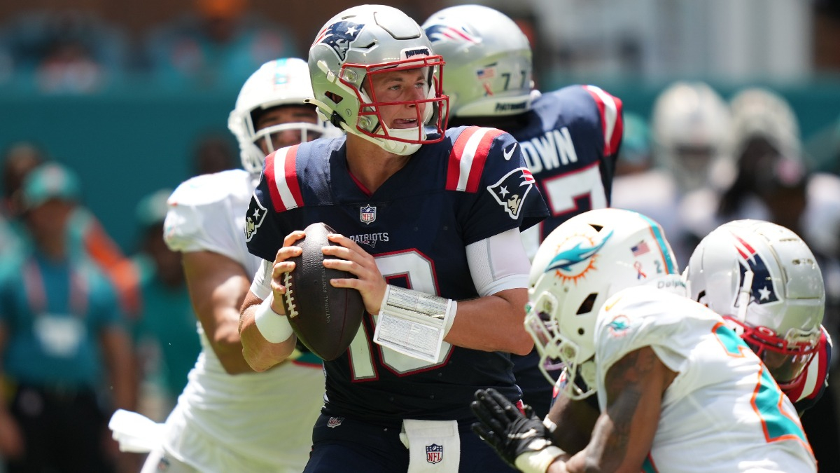 New England Patriots quarterback Mac Jones