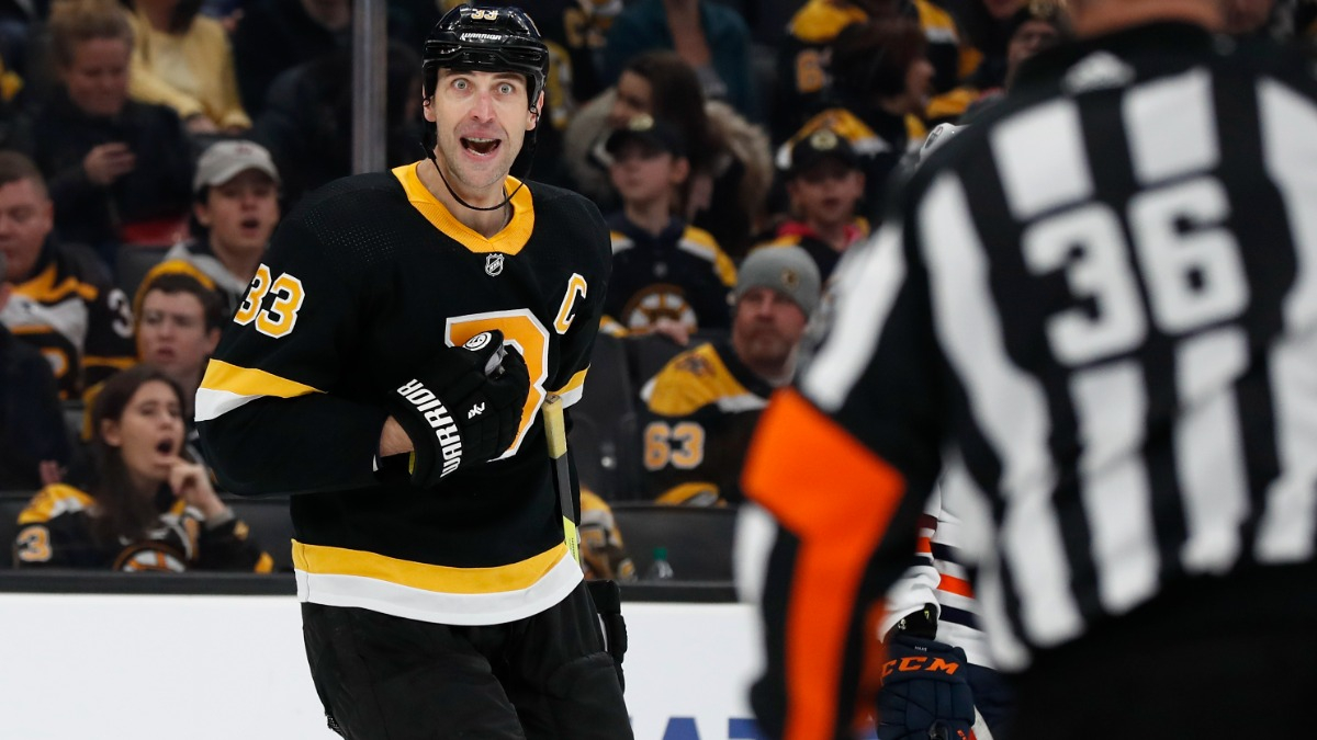 Retired Boston Bruins defenseman Zdeno Chara