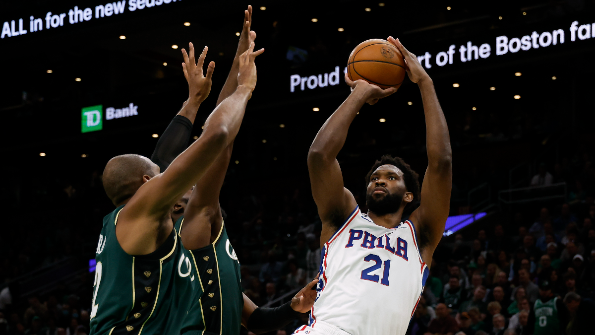 Boston Celtics forward Al Horford and Philadelphia 76ers center Joel Embiid