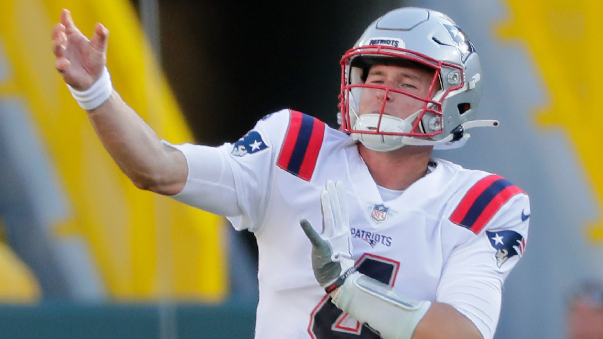 New England Patriots quarterback Bailey Zappe