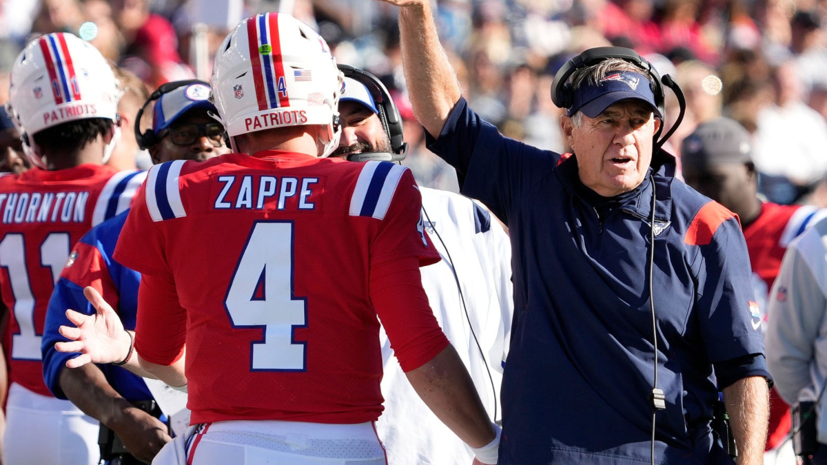 Patriots quarterback Bailey Zappe