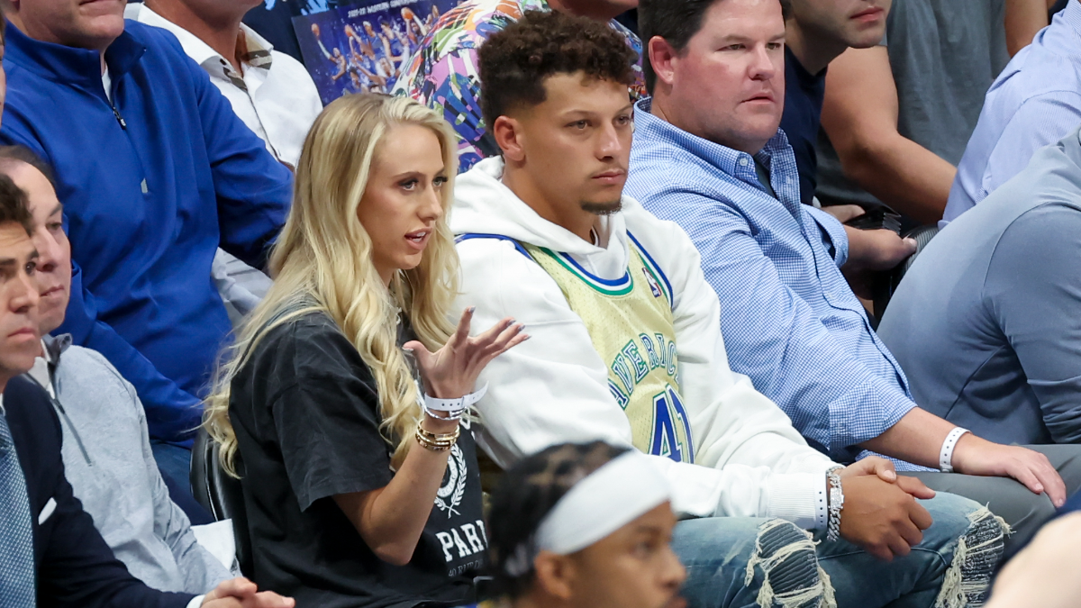 Brittany Matthews and Kansas City Chiefs quarterback Patrick Mahomes