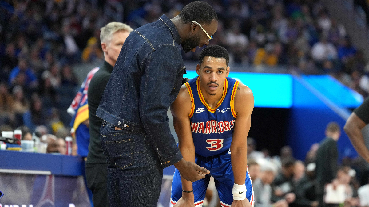 Golden State Warriors forward Draymond Green and guard Jordan Poole