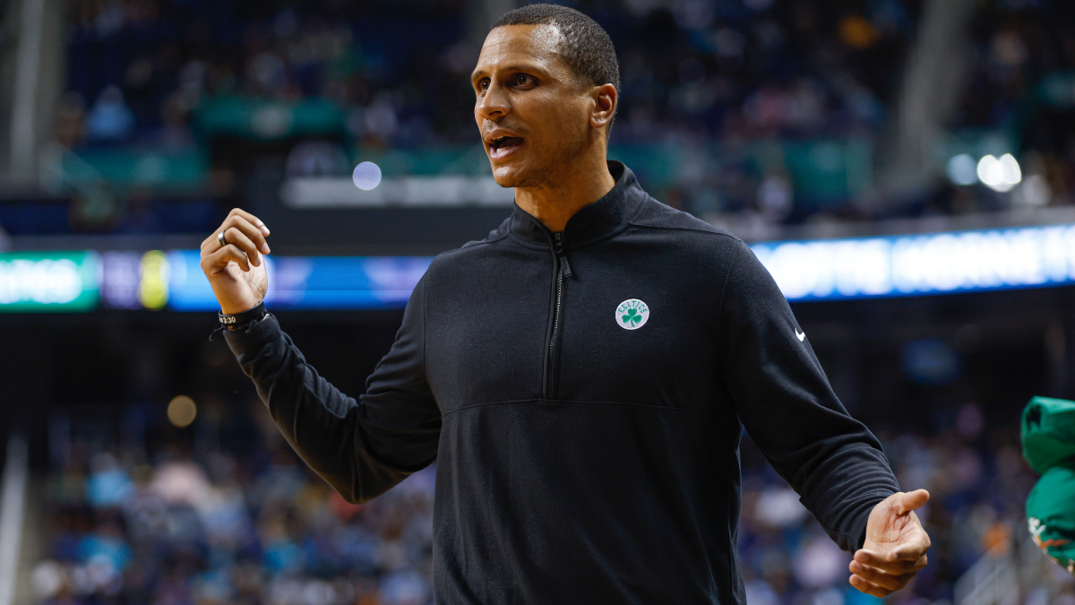 Boston Celtics head coach Joe Mazzulla