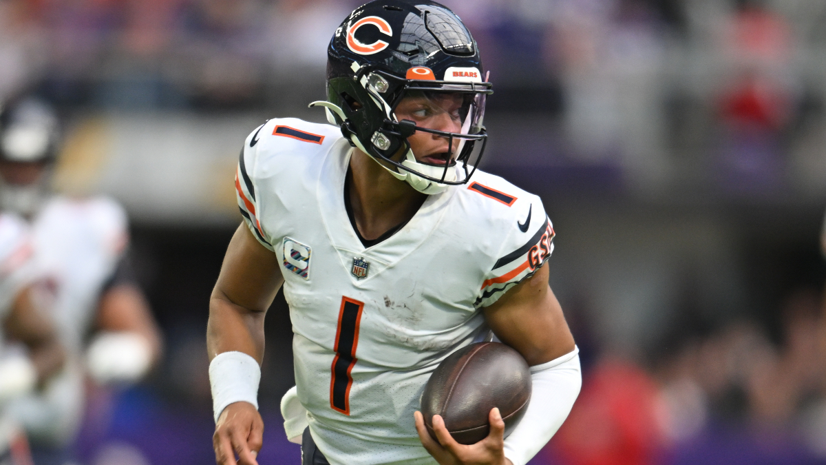 Chicago Bears quarterback Justin Fields