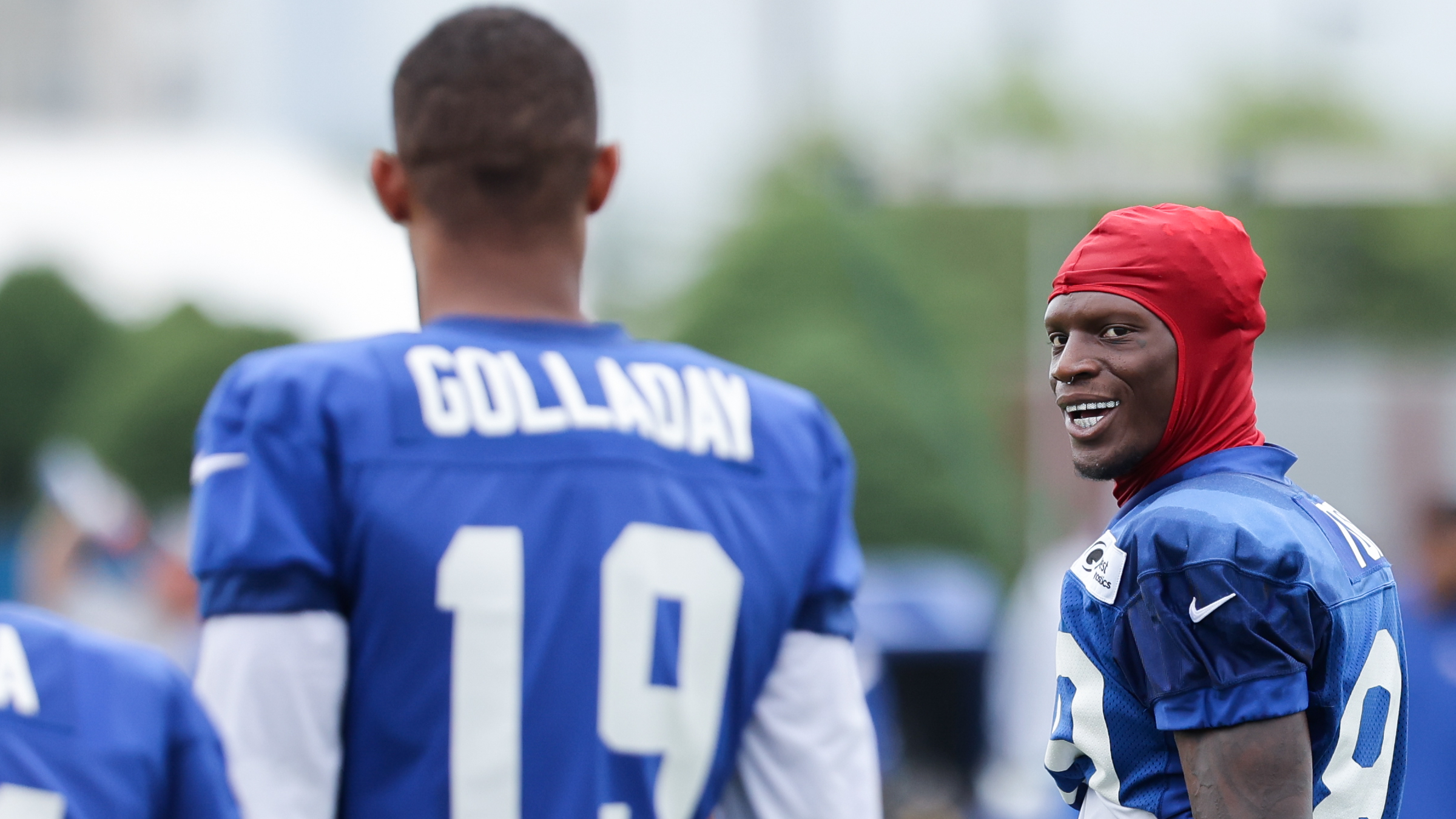New York Giants wide receivers Kenny Golladay and Kadarius Toney