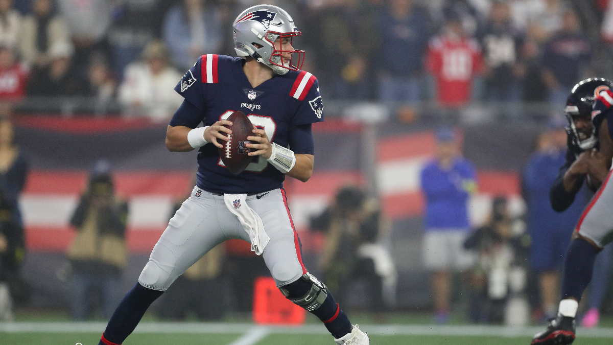 New England Patriots quarterback Mac Jones