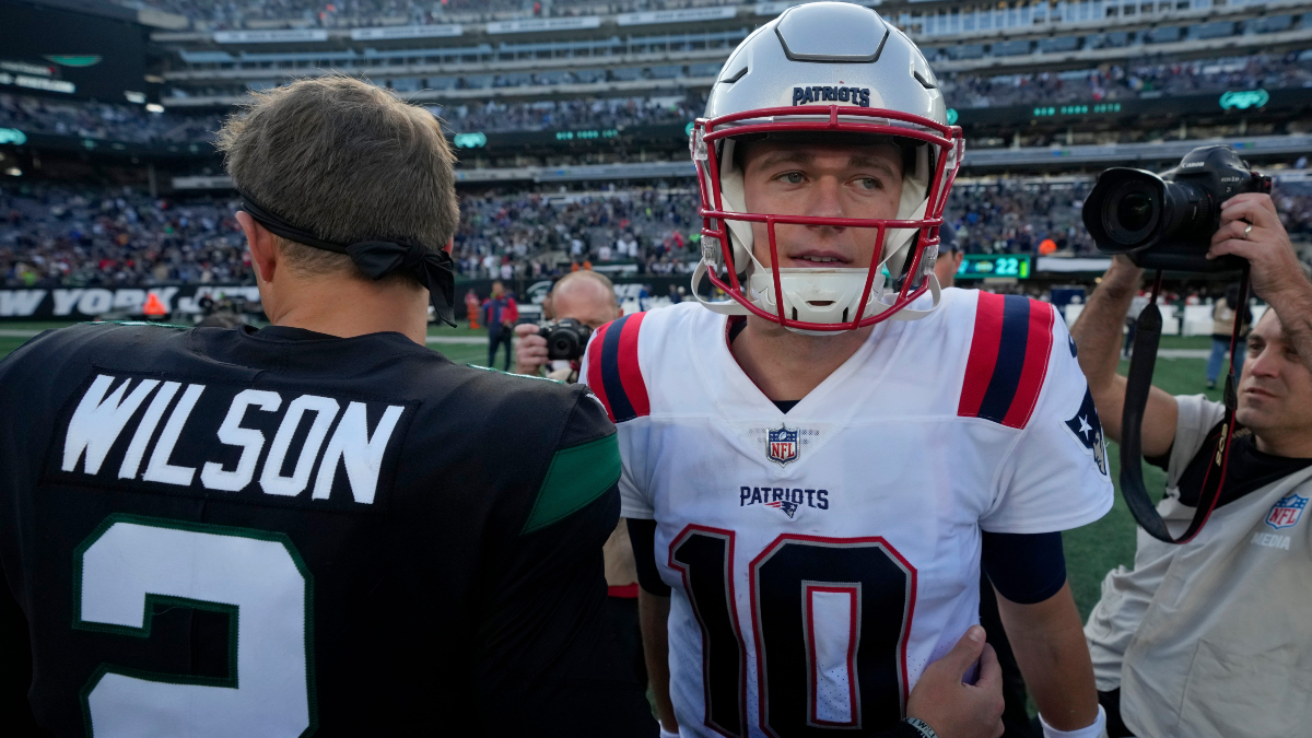 Patriots quarterback Mac Jones