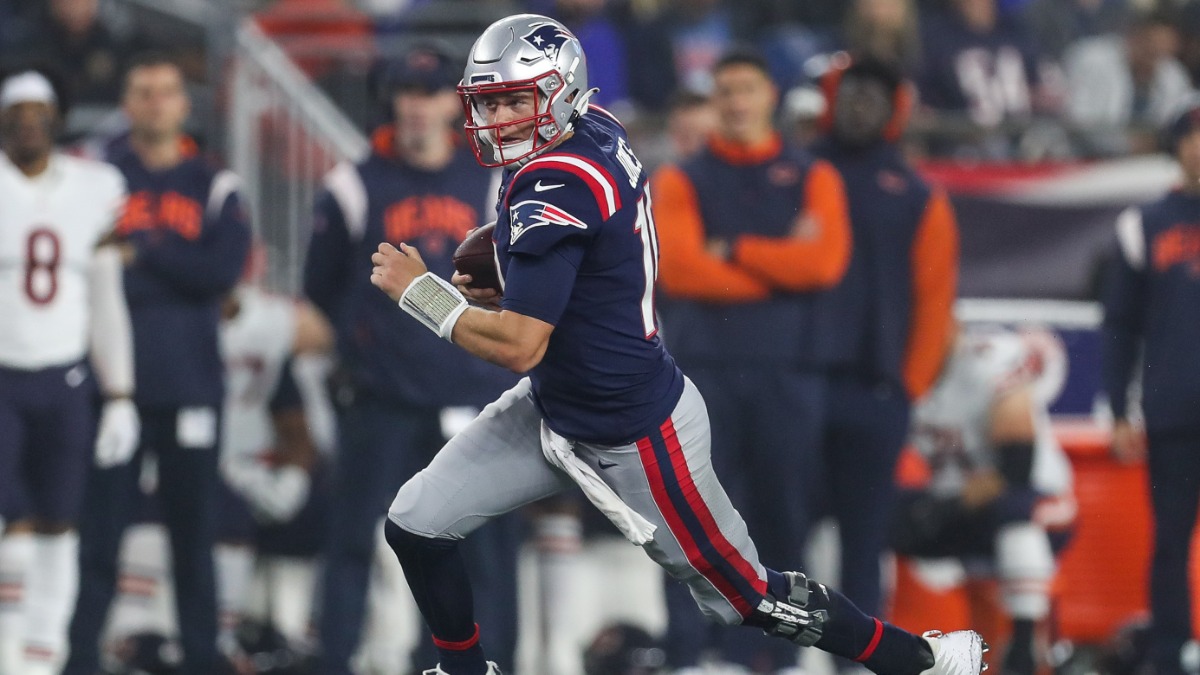 New England Patriots quarterback Mac Jones