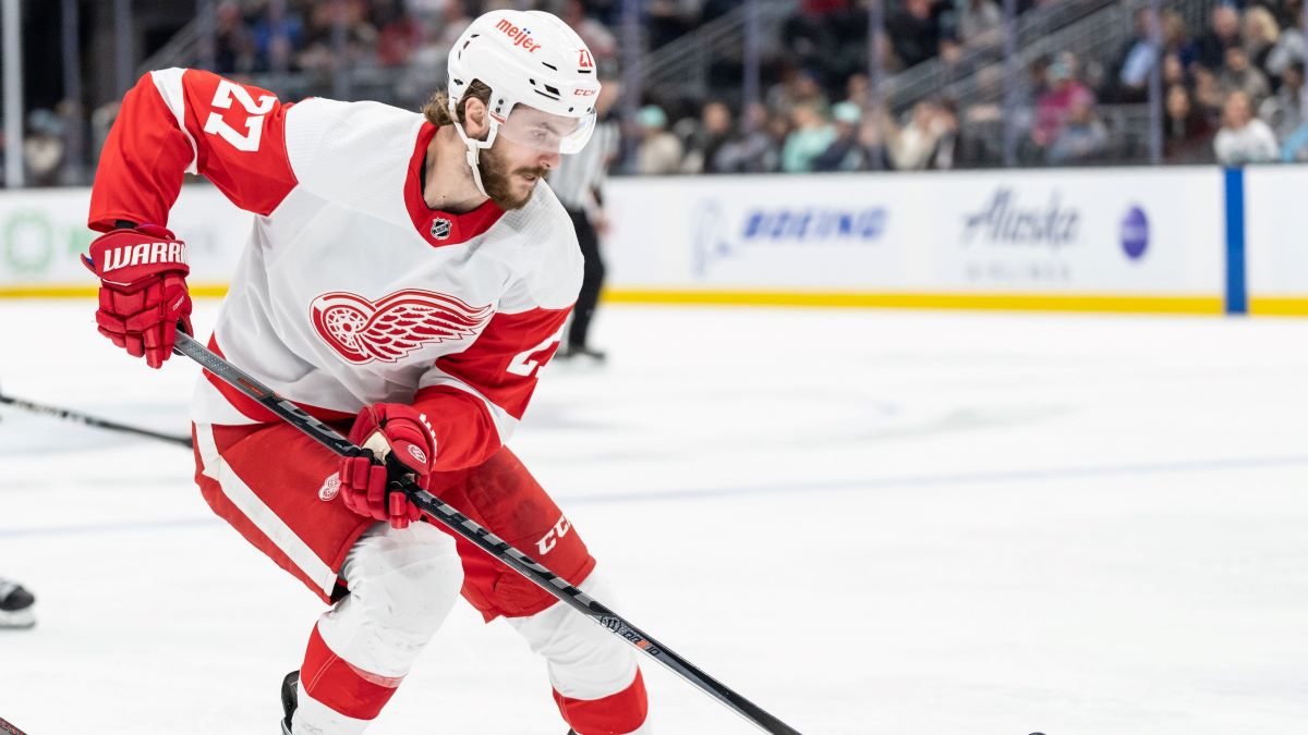 Detroit Red Wings forward Michael Rasmussen