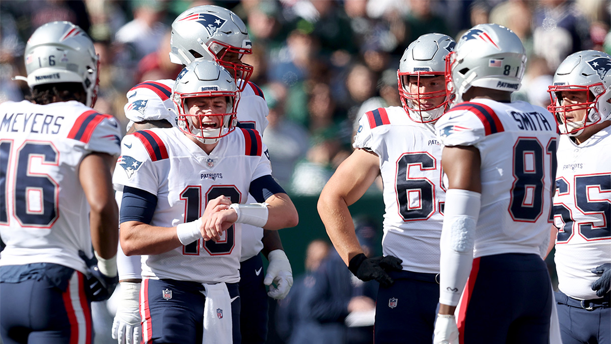 New England Patriots quarterback Mac Jones