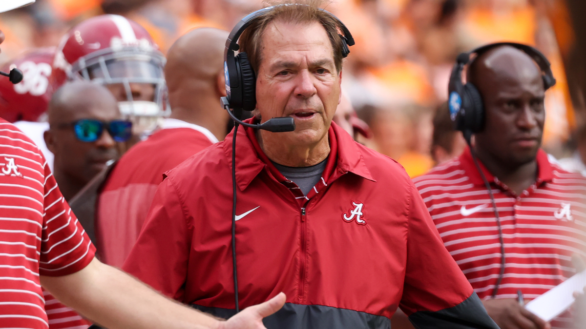 Alabama Crimson Tide head coach Nick Saban