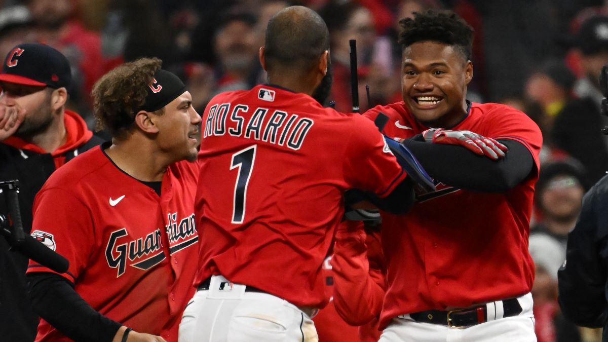 Cleveland Guardians outfielder Oscar Gonzalez