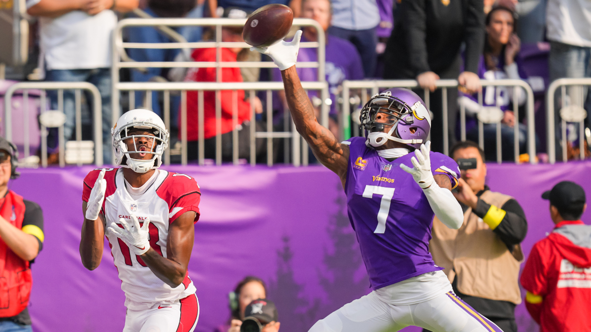 Minnesota Vikings cornerback Patrick Peterson, Arizona Cardinals wide receiver A.J. Green