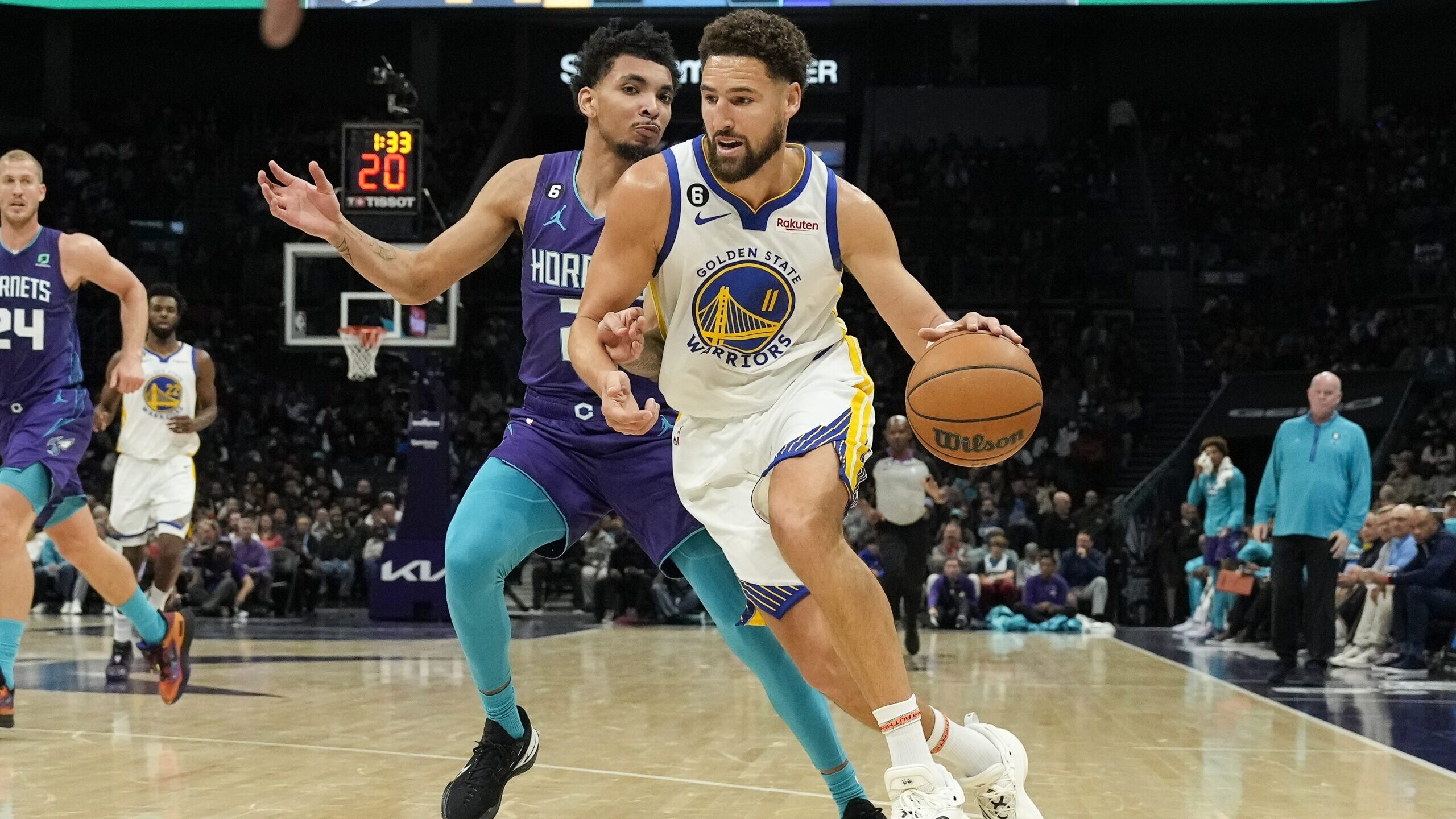 NBA: Golden State Warriors at Charlotte Hornets