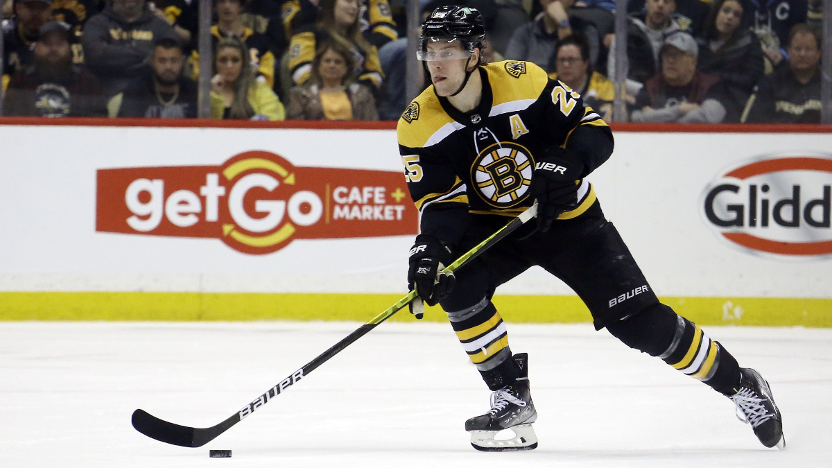 Boston Bruins defenseman Brandon Carlo