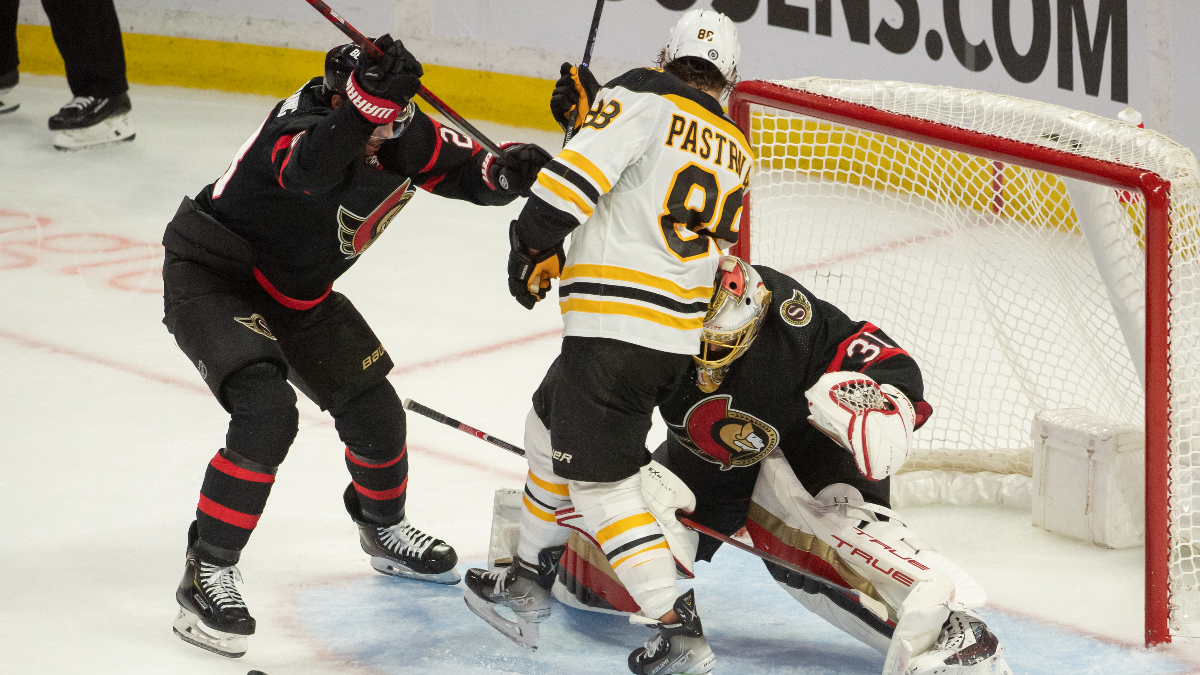 Boston Bruins forward David Pastrnak