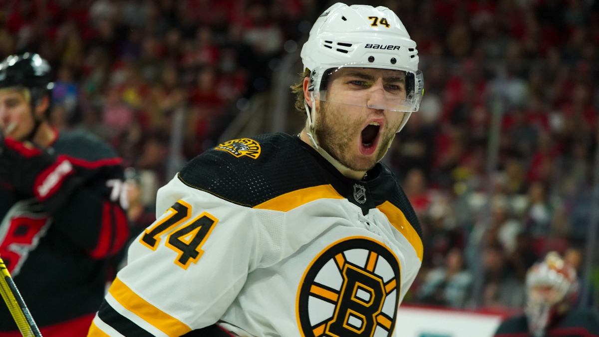Boston Bruins forward Jake DeBrusk