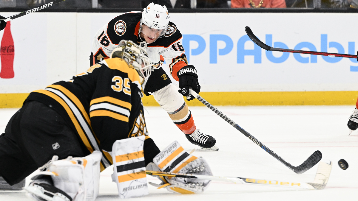 Boston Bruins goalie Linus Ullmark