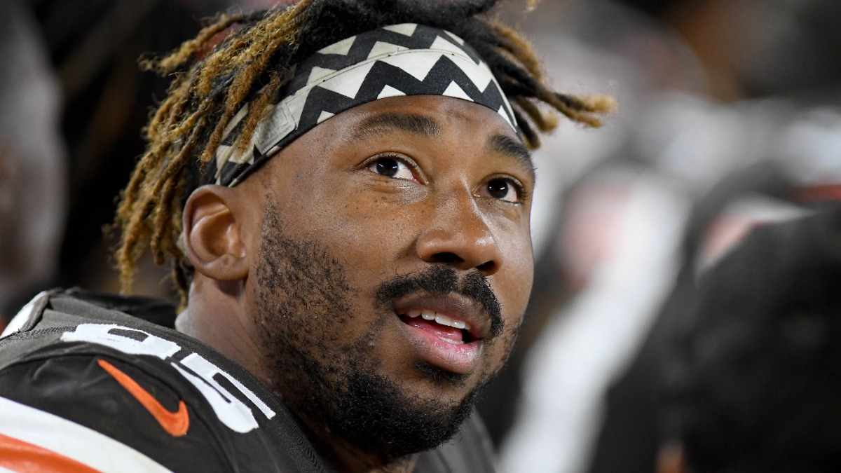 Cleveland Browns defensive end Myles Garrett